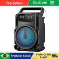 Portable Bluetooth Sound Box with LED USB FM Radio and SD Musica