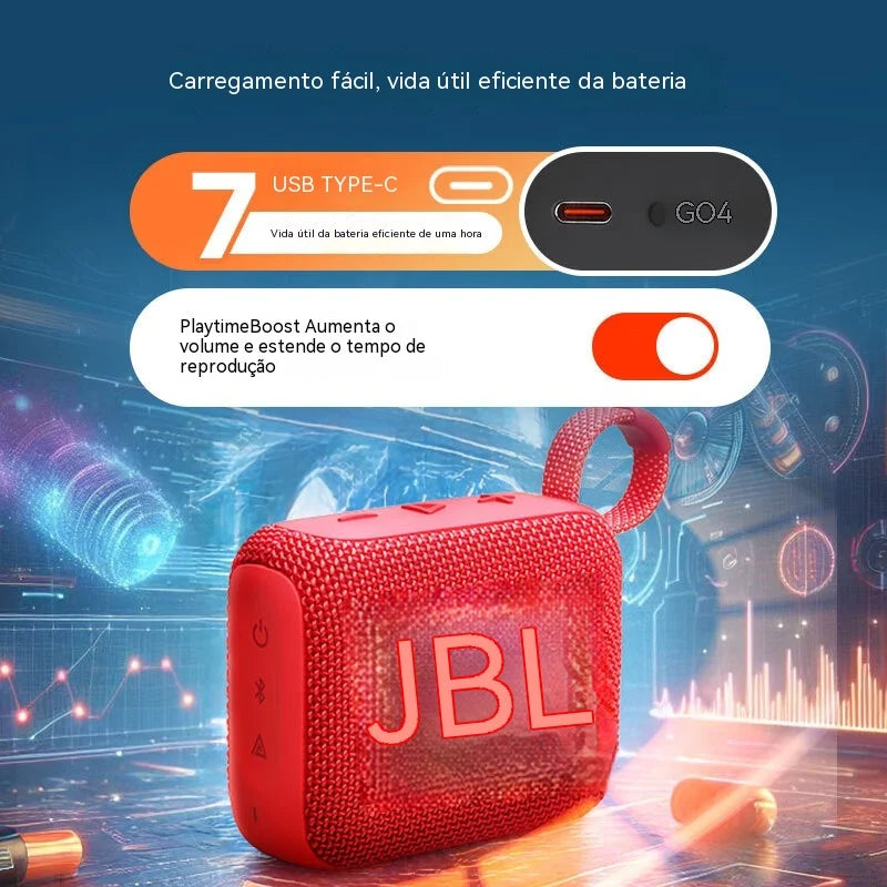 JBL GO4 Speaker with Enhanced Sound Quality, Stereo Effects, and Great Performance for Pop, Rock, and Light Music