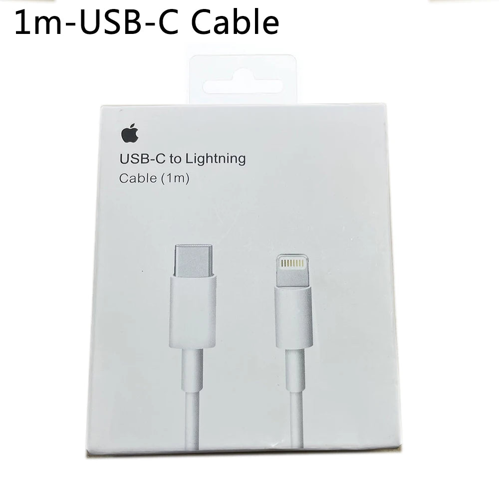 2026 Original 20W USB-C Power Adapter For iphone 17 16 15 mini Pro Max Type C fast charger for Apple Cable for iPhone 14 13 Plus