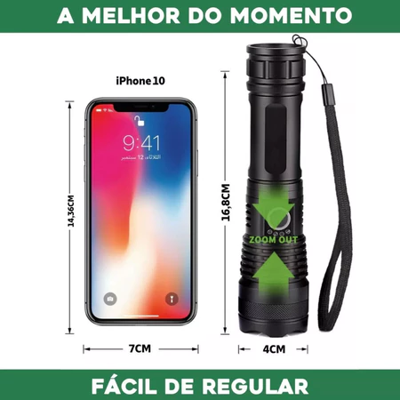 Lanterna Super Potente P50 Tática