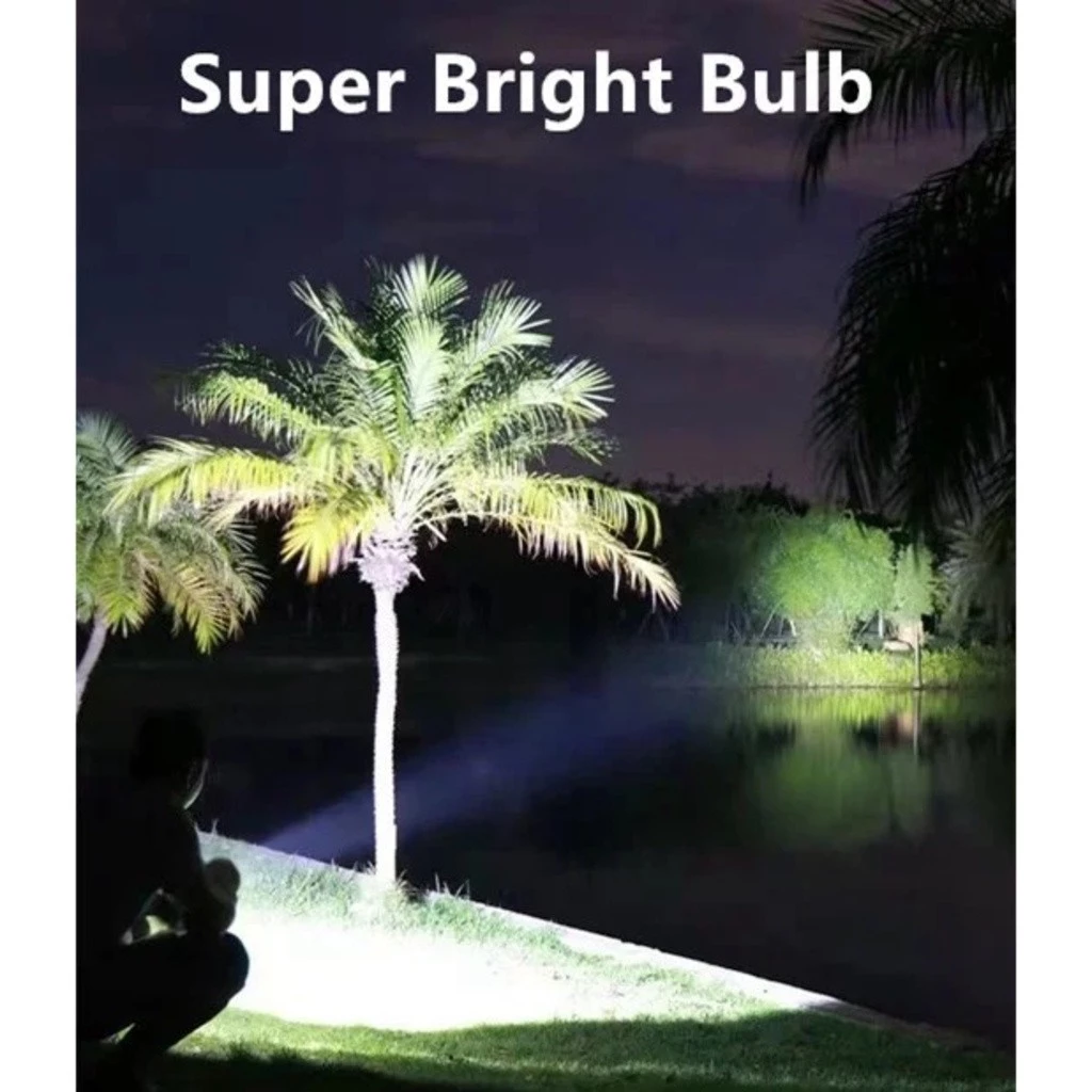 Lanterna Alta Potência 4led +Usb Recarregável