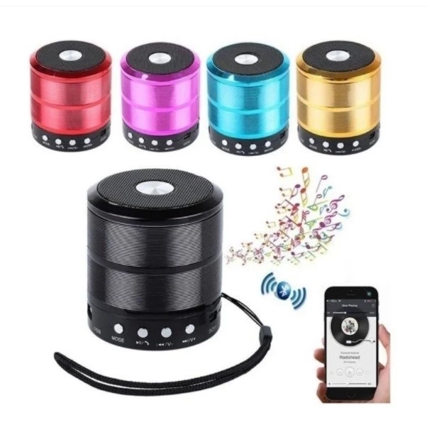 Caixa de Som 887 Mini Caixinha Bluetooth Portatil Usb