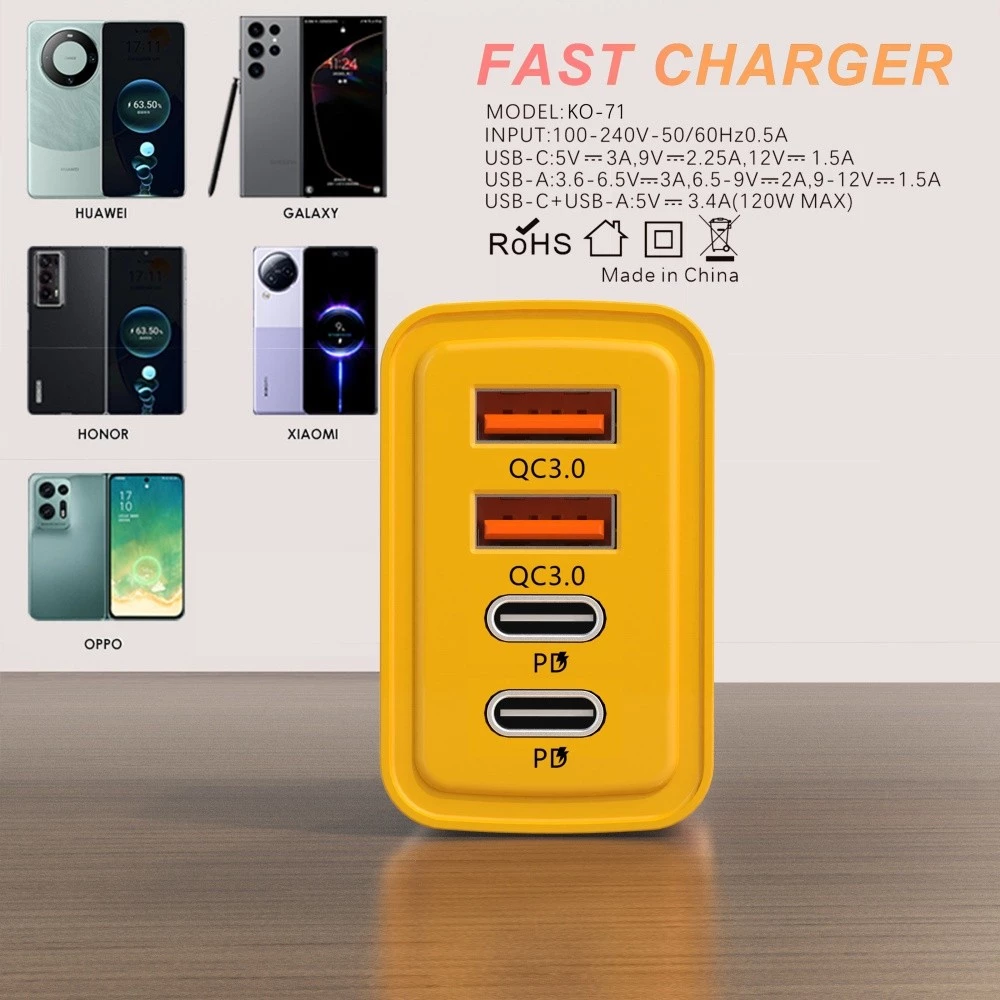 Xiaomi 120W Carregador De Carregamento Ultra Rápido Tipo-C