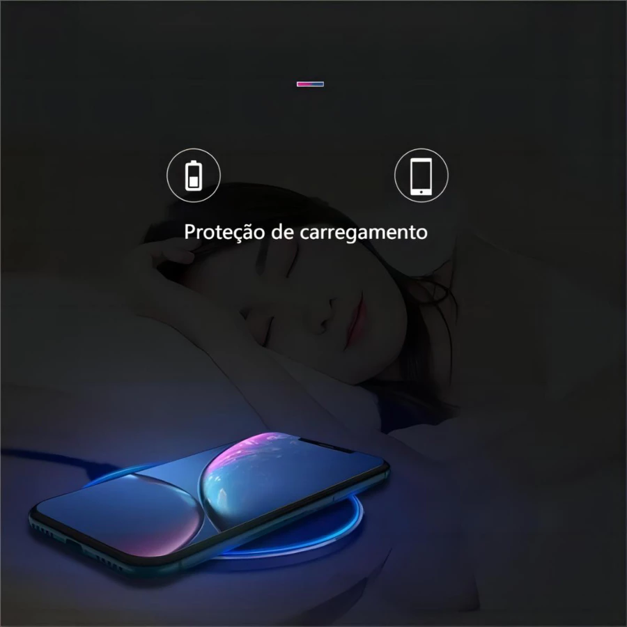 Carregador Sem Fio de Carregamento Rápido