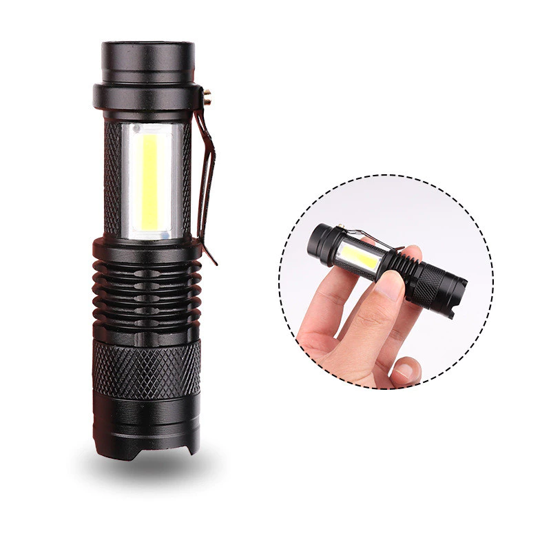 Mini Tactical Flashlight Led And Zoom USB Rechargeable Strong Light