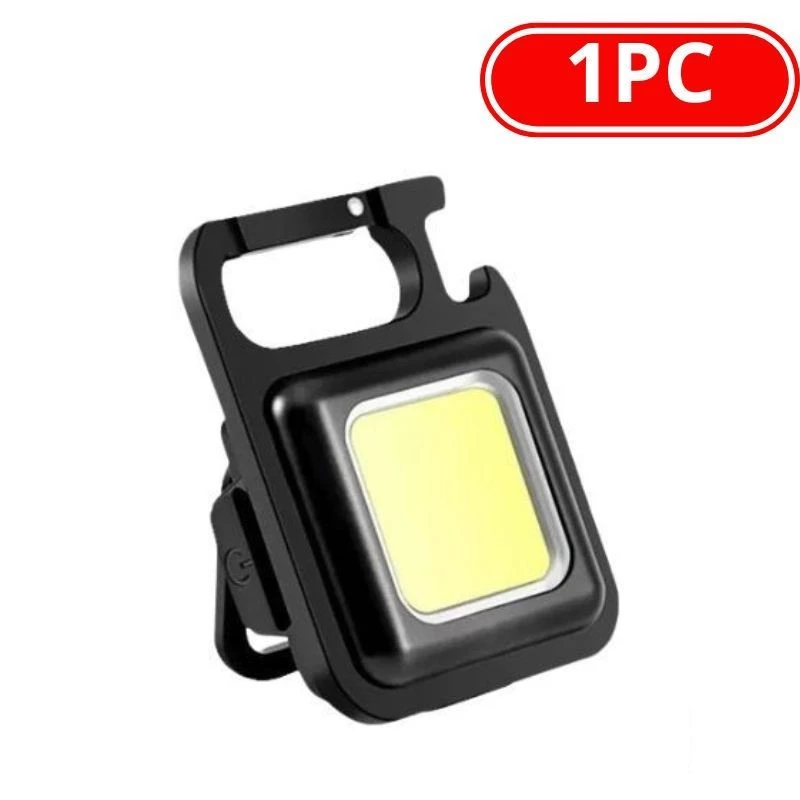 Kit1-2-3-4Mini Lanterna Com led Portátil/USB Recarregável 3 Modos De Luz Lanternas De Chaveiro E Abridor